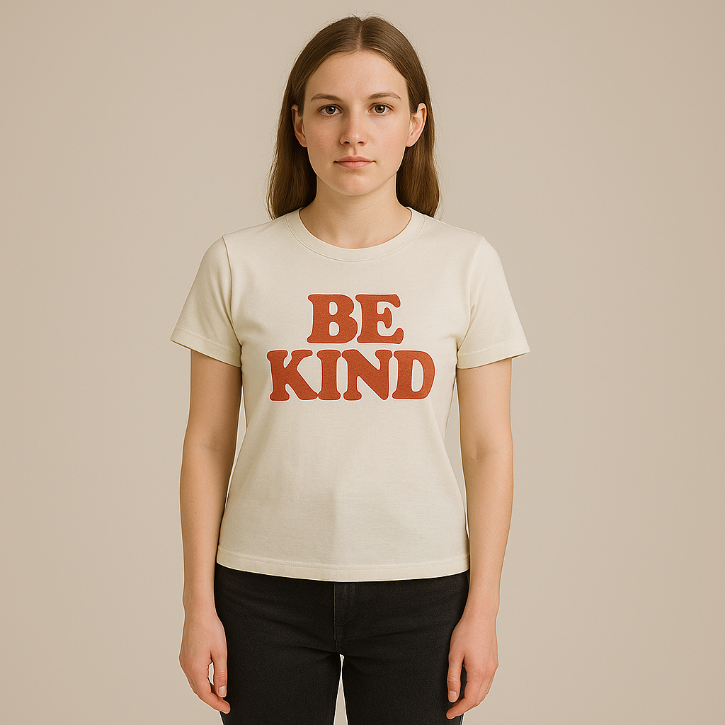 Clavoria | Women – Graphic Slogan T-Shirt – Relaxed Fit – Casual